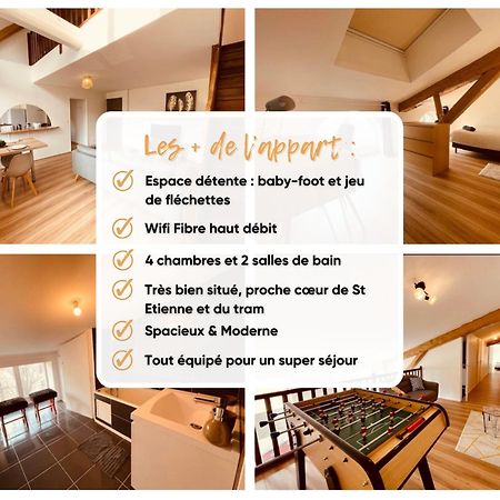 Bel Appart' 4 Chambres Duplex Durafour แซงต์-เอเตียน ภายนอก รูปภาพ